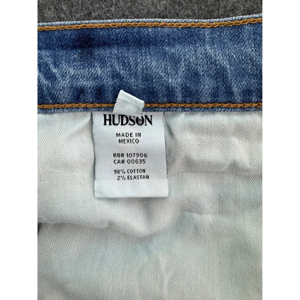 Hudson Jeans Men Straight Leg‎ Light Wash Denim Tag 38W (40Wx30L) Cotton Blend